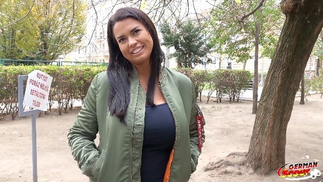 German Scout - юная девушка с мега сиськами Chloe говорит с трахом на кастинге